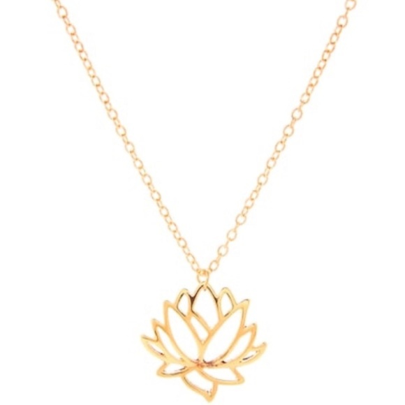 Ocean Dreams Jewelry - 🎉🎊HP🎉🎊Hollow Lotus Flower Necklace